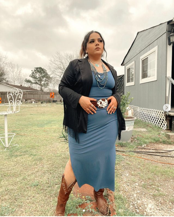 Side Slit Gown With Boots