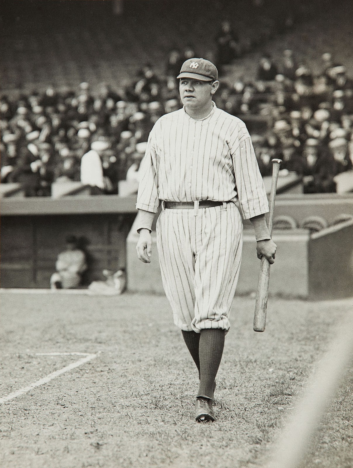 Babe Ruth in 1920 during his first year with the New York Yankees