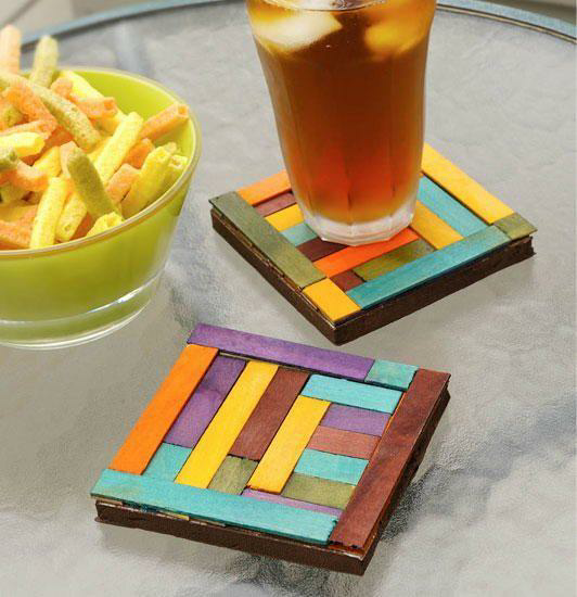 Popsicle Stick Coaster