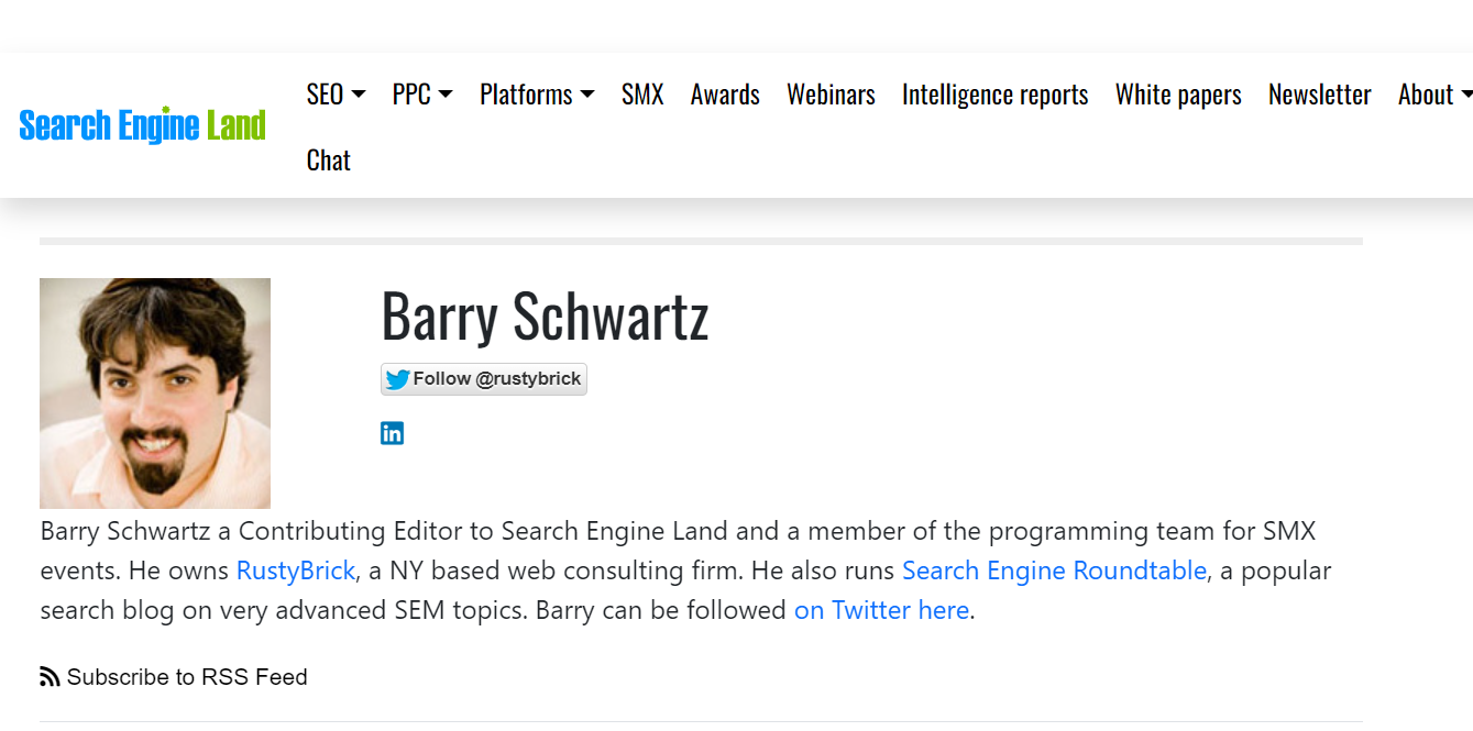 Author Page of Barry Schwartz - Search Engine Land