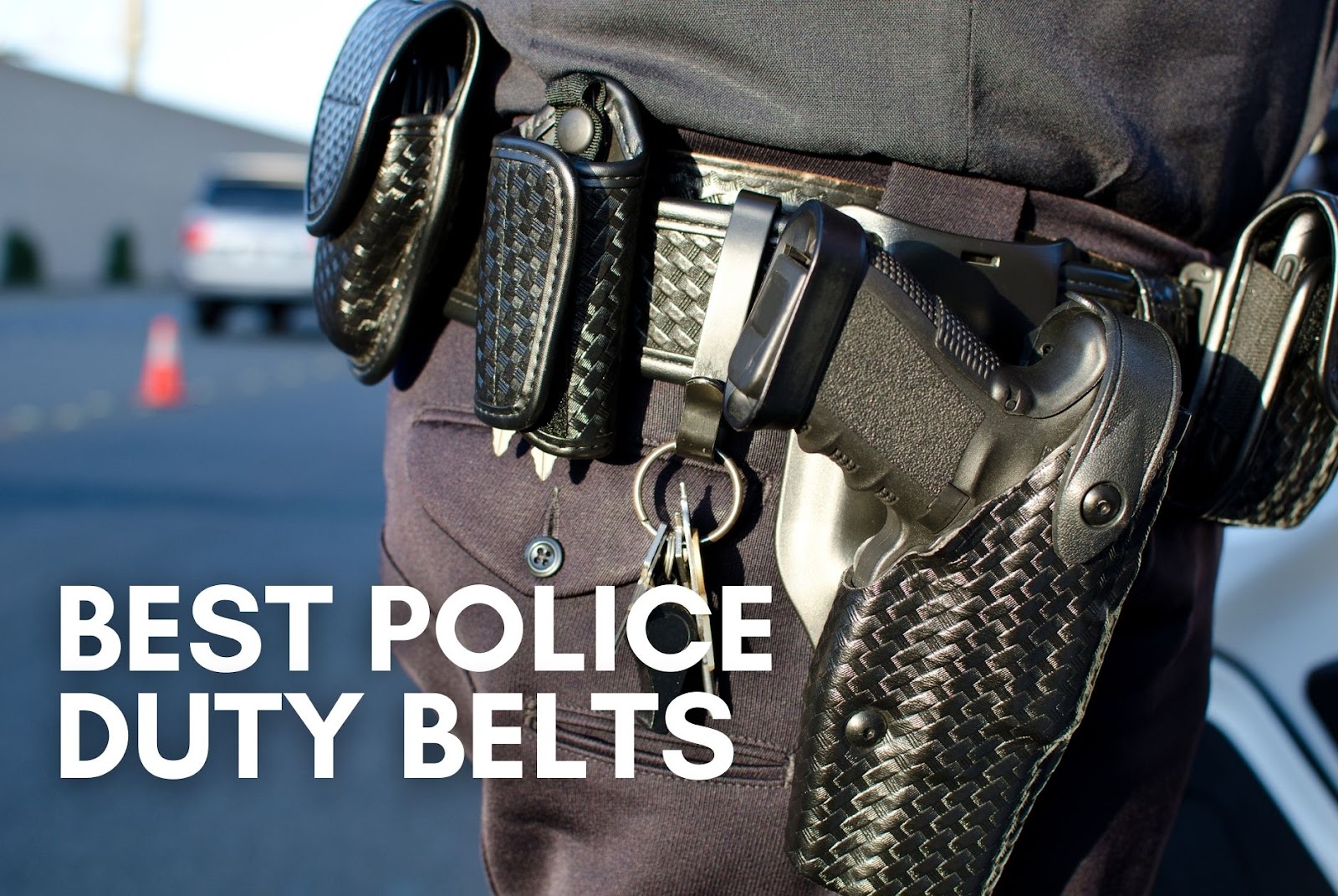 Perfect Fit Handcuff Strap Black Snap Leather Police Corrections Duty Belt Gear 