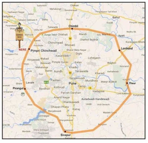 pune ring road map