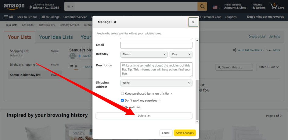 How to create an Amazon wish list - 5