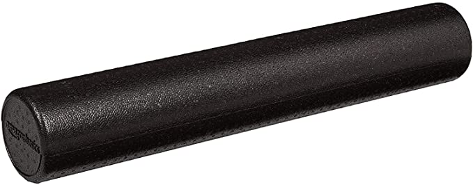 Amazon Basics High-Density Round Foam Roller for Exercise, Massage, Muscle Recovery - 12", 18", 24", 36"