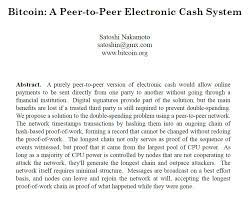 White paper on digital currency by Satoshi Nakamoto