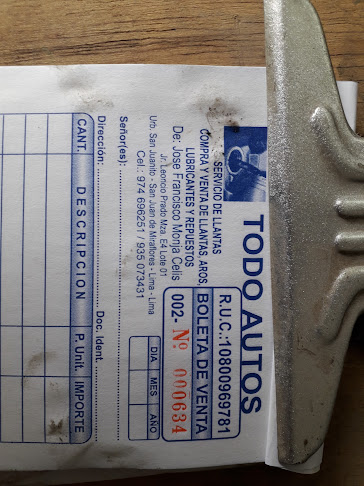 Opiniones de Todo Autos en San Juan de Miraflores - Tienda de neumáticos