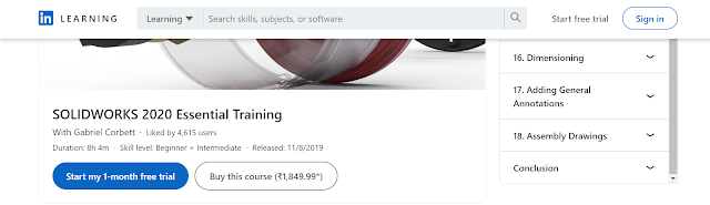 SOLIDWORKS 2020 Essential Training by LinkedIn Learning