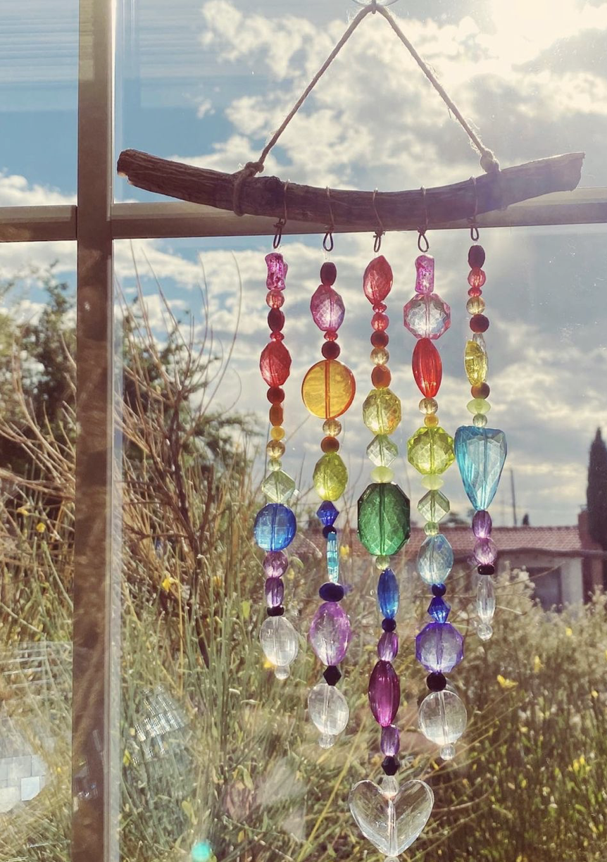 DIY Rainbow Crystals Suncatcher