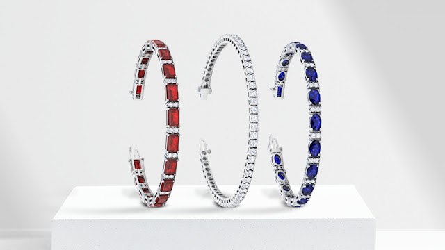 red, blue, and white beaded bracelets or those with American Flag design