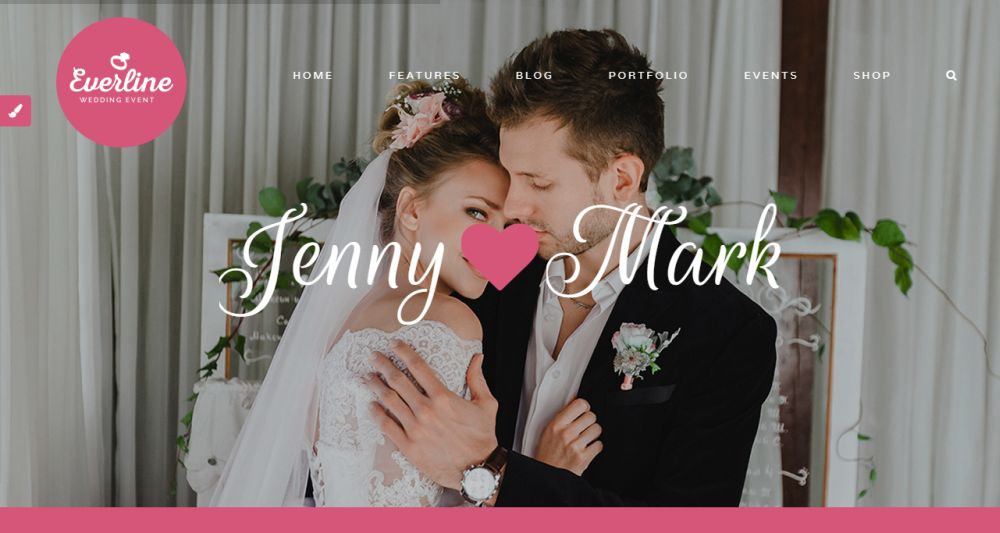 Evento de casamento - Tema WordPress Everline