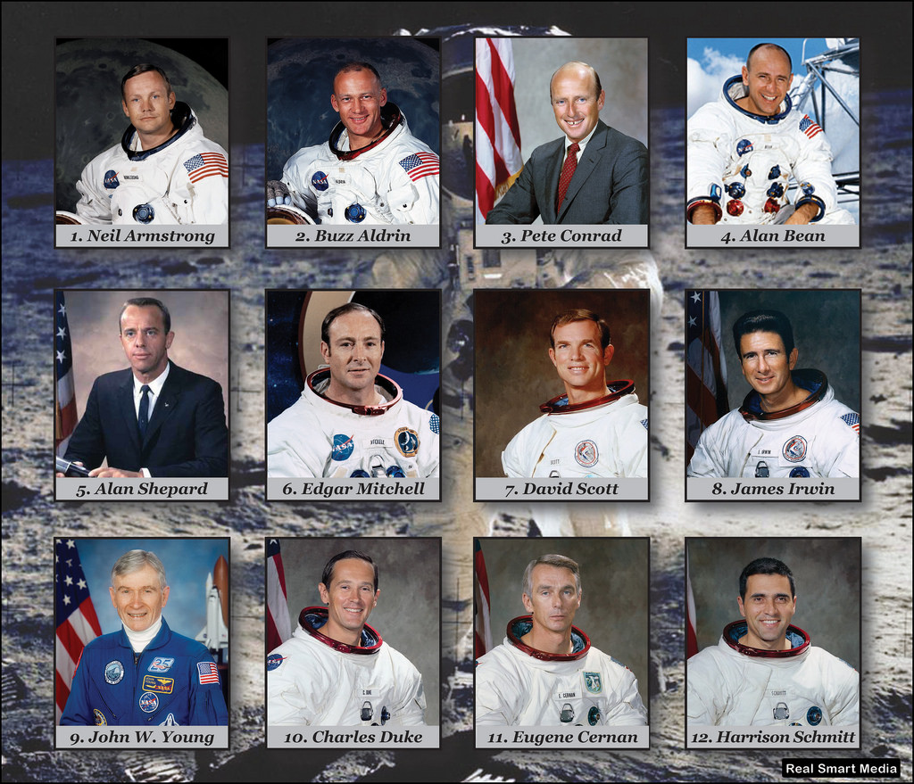 Image result for 12 astronauts who walked on the moon