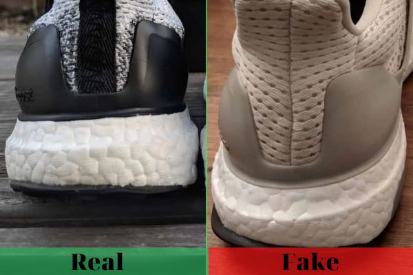 So sánh đế giày Adidas thật - giả
