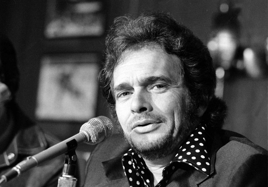 Country singer Merle Haggard is shown at a