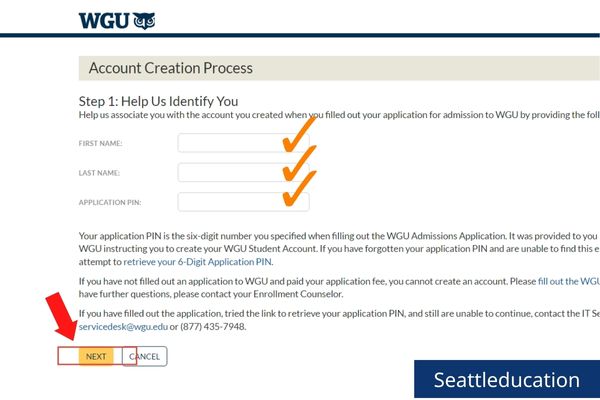 register a wgu student account