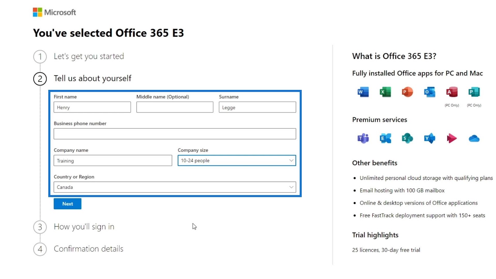 MS SharePoint Tutorial: Account Creation