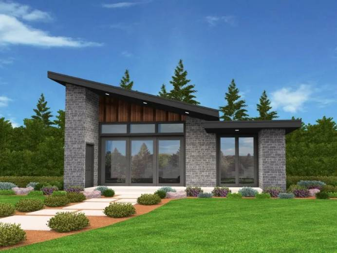 inspirasi rumah atap miring