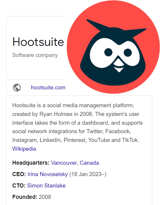 Logo Markup of Hootsuite