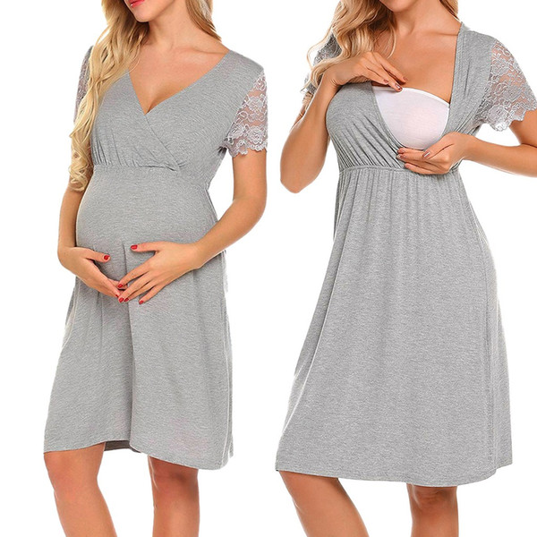 Cute Print Breastfeeding Dress