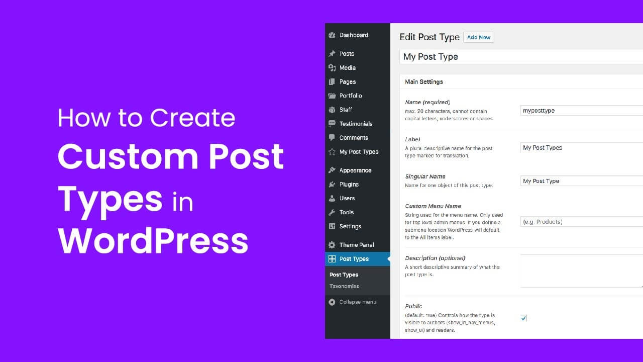 Wordpress custom post type