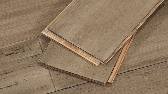 Cali Bamboo flooring planks on top of Cali Bamboo flooring