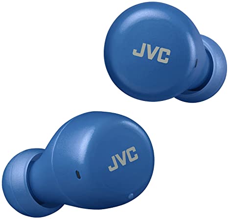 JVC Gumy Mini True Wireless Earbuds Headphones, Bluetooth 5.1, Water Resistance(IPX4), Long Battery Life (up to 15 Hours) - HAZ55TA (Blue)