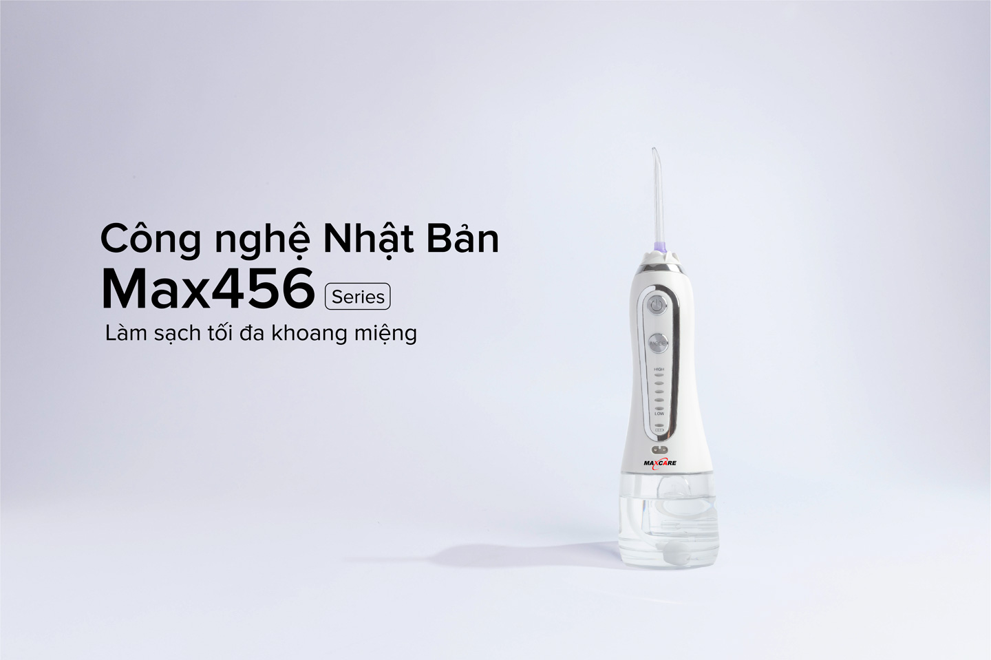 Điểm nhấn đáng chú ý máy tăm nước cầm tay Maxcare Max 456S nằm ở mức giá hợp lý với nhiều đối tượng sử dụng