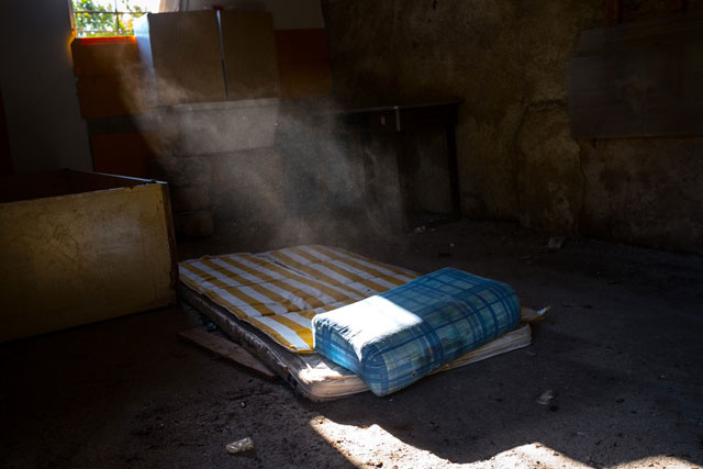 An abandoned farmhouse with a mattress used by prostitutes in Palermo. “I missed ever being a child,” says [NAME CHANGED] Mary, who was helped by a lawyer after she was trafficked to Italy, aged 17. Credit: © UNICEF/UN062791/Gilbertson VII Photo