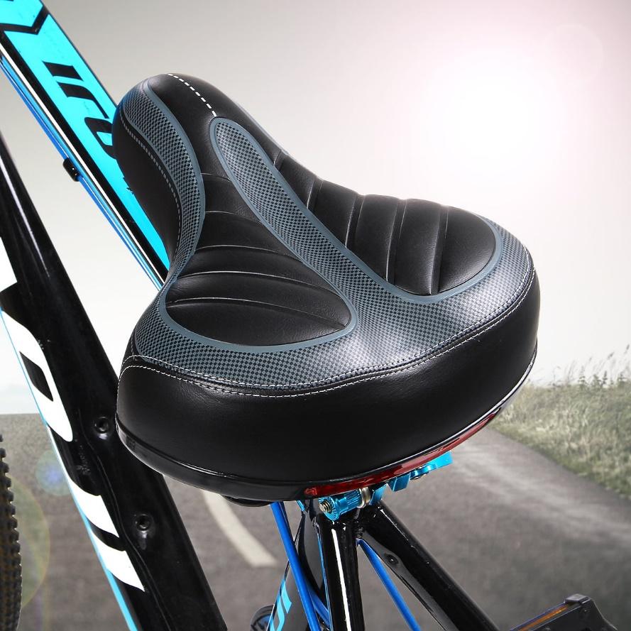 A soft mountain bike saddle should provide support without being painful to sit on for long periods of time.