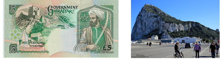 Cédula da comunidade britânica de Gibraltar	A chamada “montanha de Tarik”
