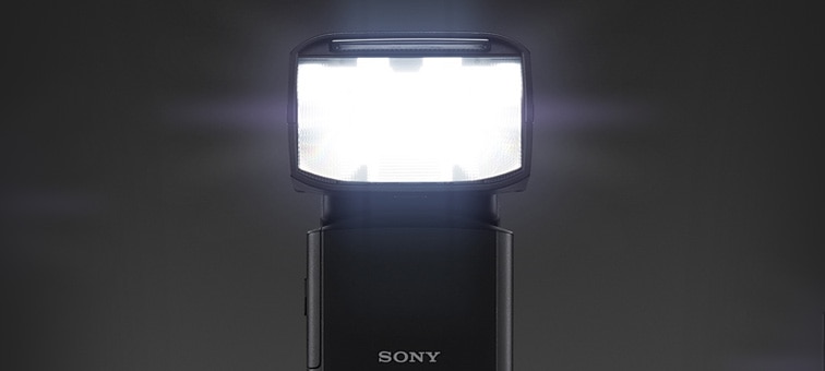 Image of the flash illuminating the front