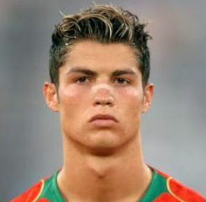 Euro 2004 hairstyle of Cristiano Ronaldo