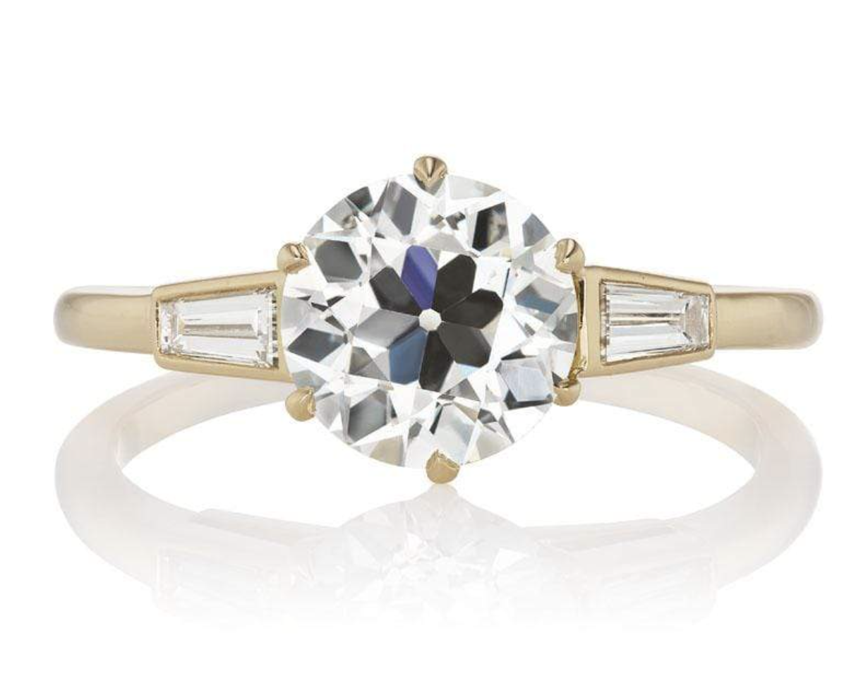 TAPERED BAGUETTE STYLE 1.62 CT DIAMOND RING