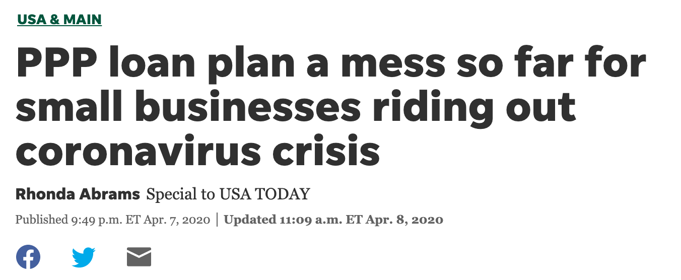 PPP loan plan a mess so far for small businesses riding out coronavirus crisis