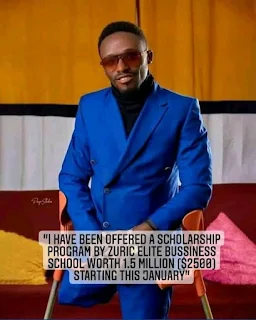 Fon Dieudonne offered Scholarship to study business worth $2500