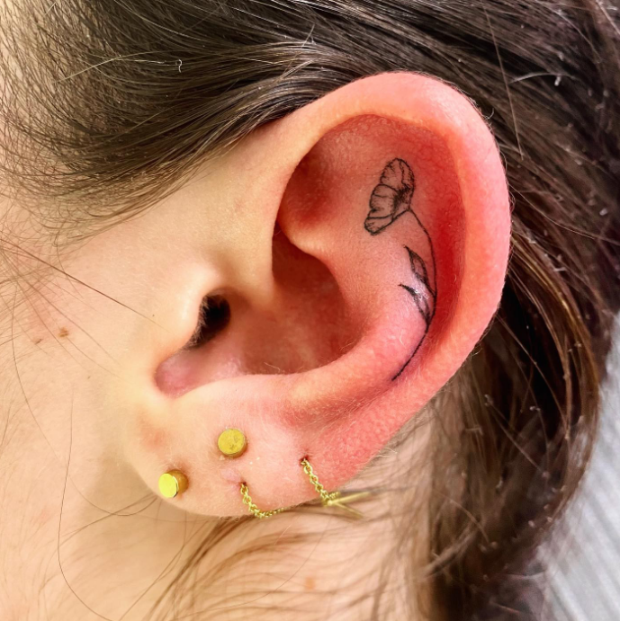 The ear tattoo