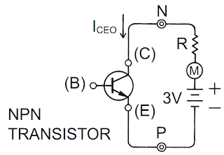 Sơ đồ đo dòng điện rò ICE0 của transistor