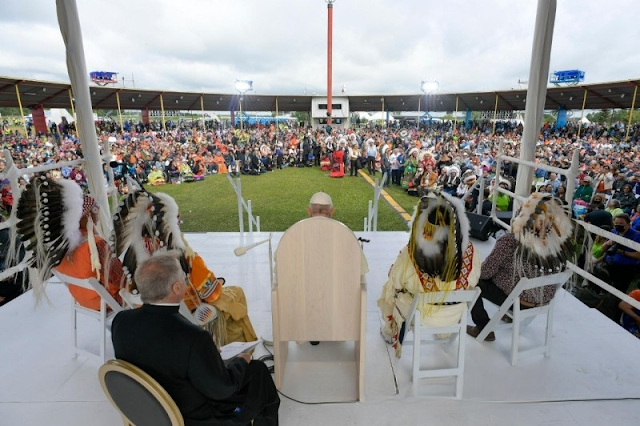 Chuyến tông du của Đức Thánh Cha Phanxicô ở Canada – Gặp gỡ các Dân tộc bản địa First Nations, Nétis và Inuit, 25.07.2022