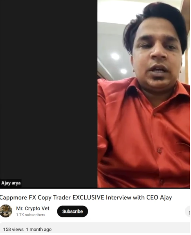 Cappmore FX Review trader exclusive interview with CEO Ajay Arya