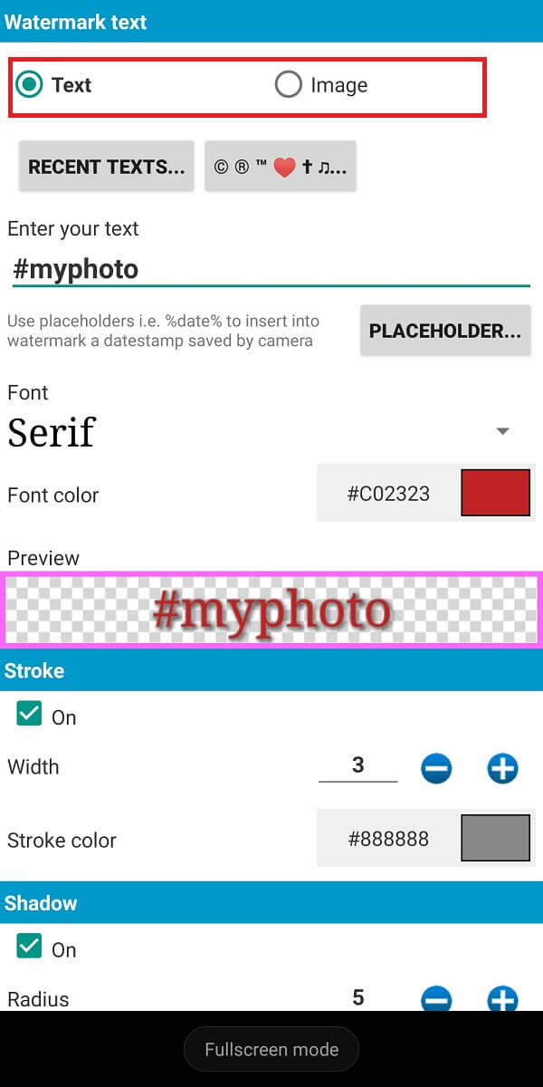 Masukkan Teks Sebagai Watermark disini | Cara Menambahkan Watermark Secara Otomatis ke Foto di Android