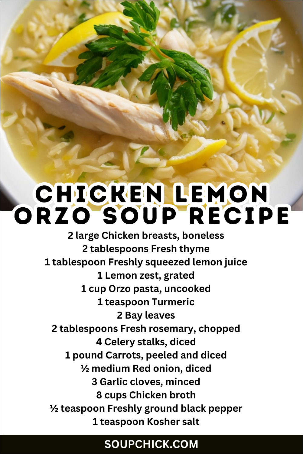 chicken lemon orzo soup recipe