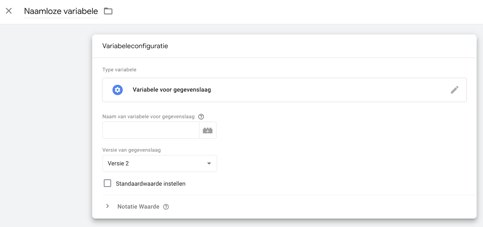 variabeleconfiguratie-google-tag-manager