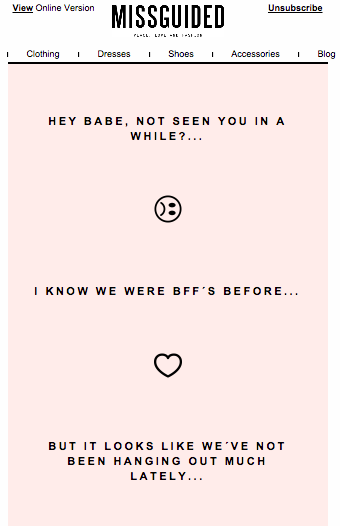 Image result for missguided email