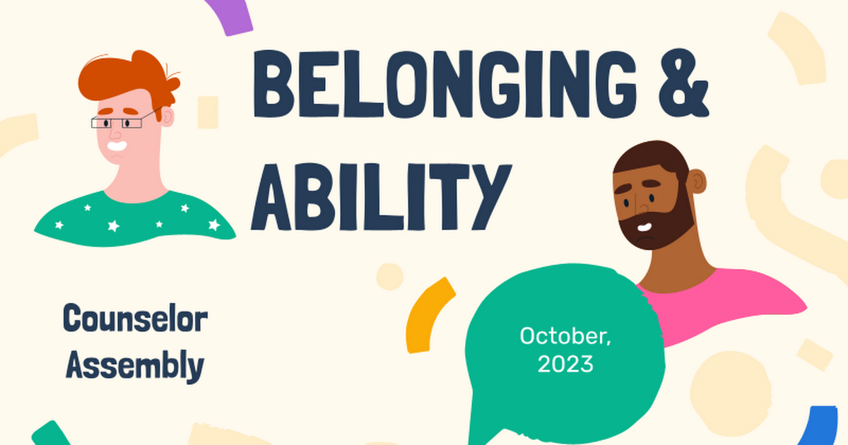 22-23 Belonging and Ability Assembly