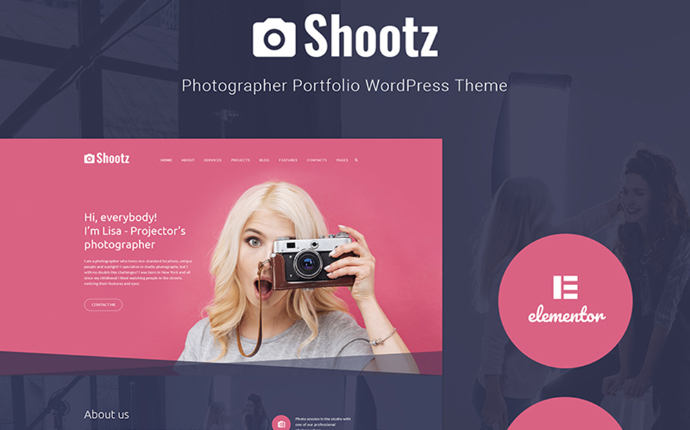 Shootz - Tema de WordPress para portafolio de fotógrafos