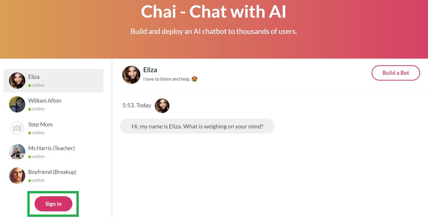 how to create a chatbot on Chai AI