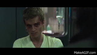 Image result for peeta attacks katniss gif