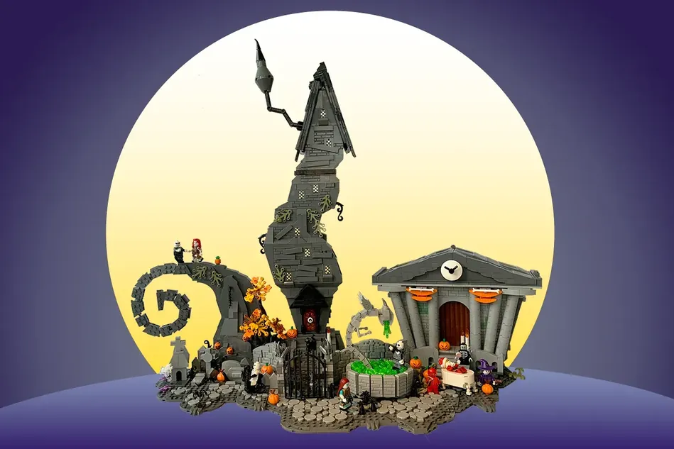 Tim Burton's The Nightmare Before Christmas Lego Minifigures. Sally & Jack.