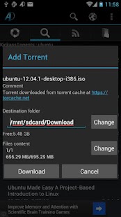 aDownloader - torrent download apk Review