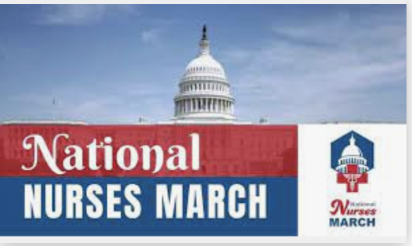 National nurses march