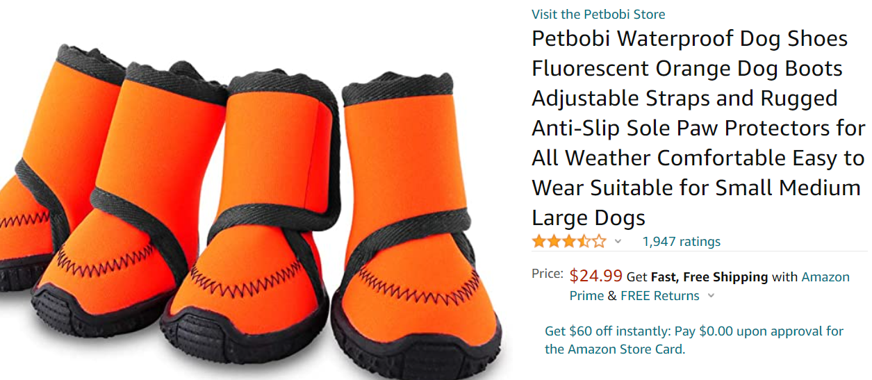 Petbobi Waterproof Dog Shoes